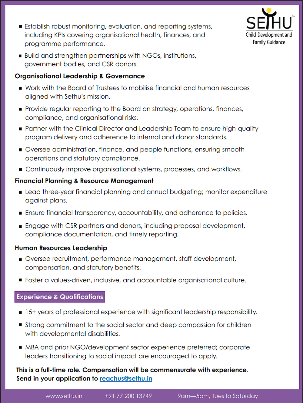 A new opportunity as CEO at Sethu - Page 2